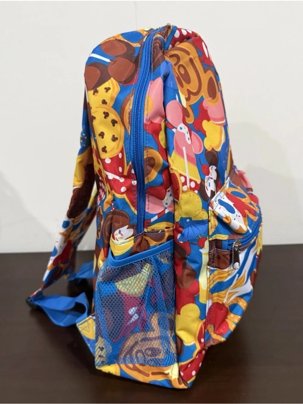 NEW Disney Parks Mickey Food Icons Snacks Treats Full Size Backpack
